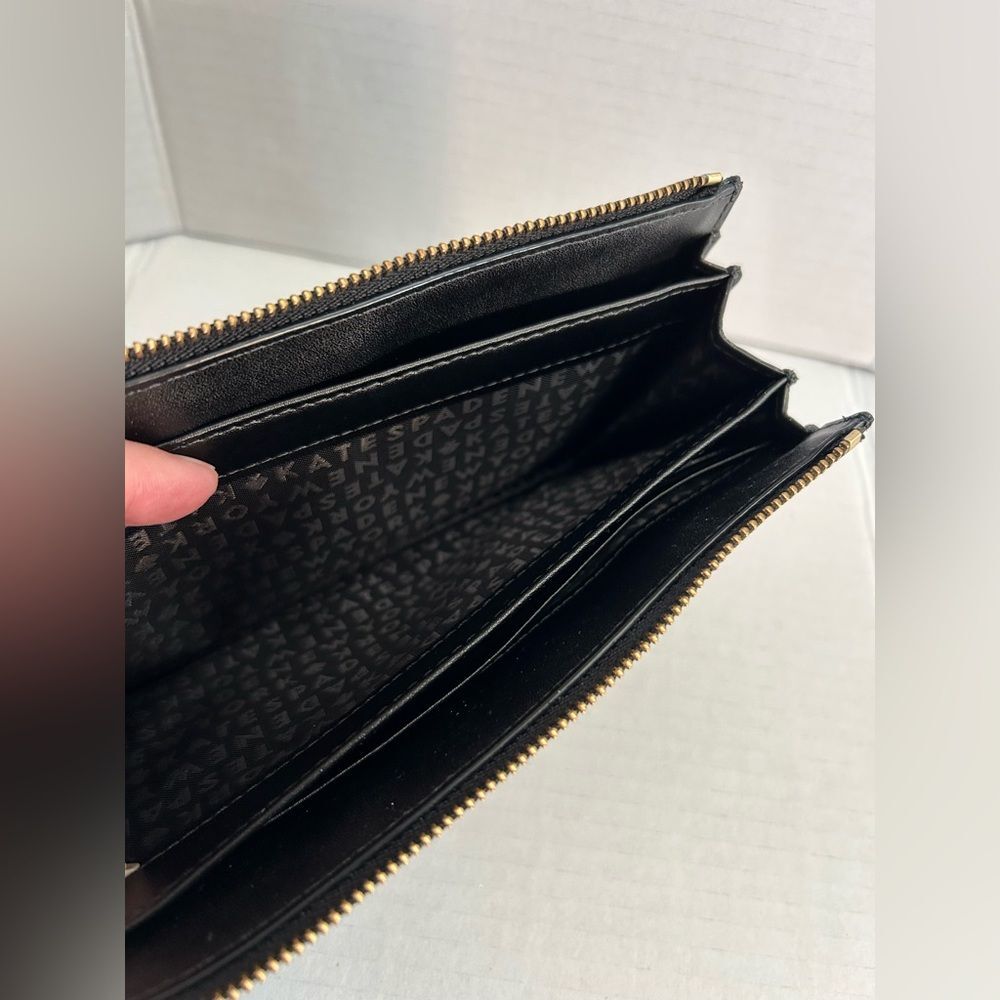 Kate Spade Black Gem-Studded Jeweled Wallet Clutch - Picture 7 of 13